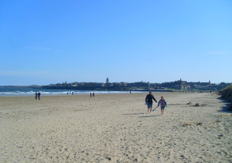 West Sands Beach, St Andrews by the Old Course.