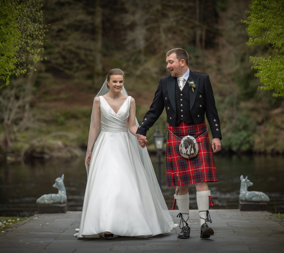 Images | The Couple Got Married Outside On The Lawn At Dunkeld House Hotel That Overlooks The River Tay