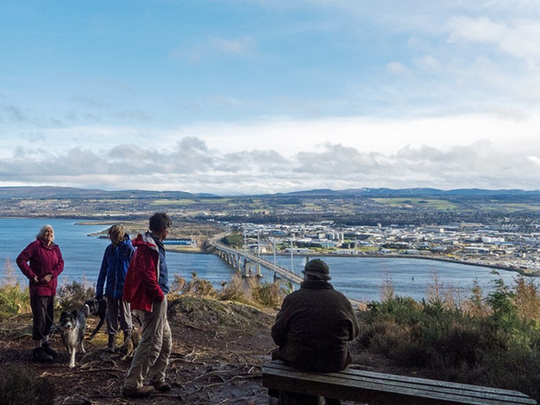 Ord Hill with gorgeous views over Inverness and the Moray Firth