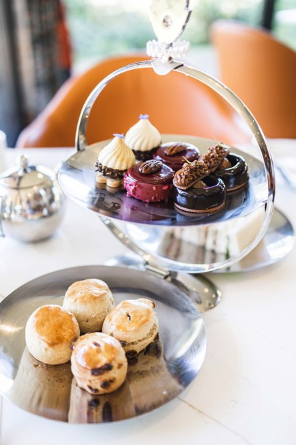 Fonab Castle | Close up of cakes and scones at afternoon tea in Fonab Castle Hotel Perthshire ?? Fonab Castle