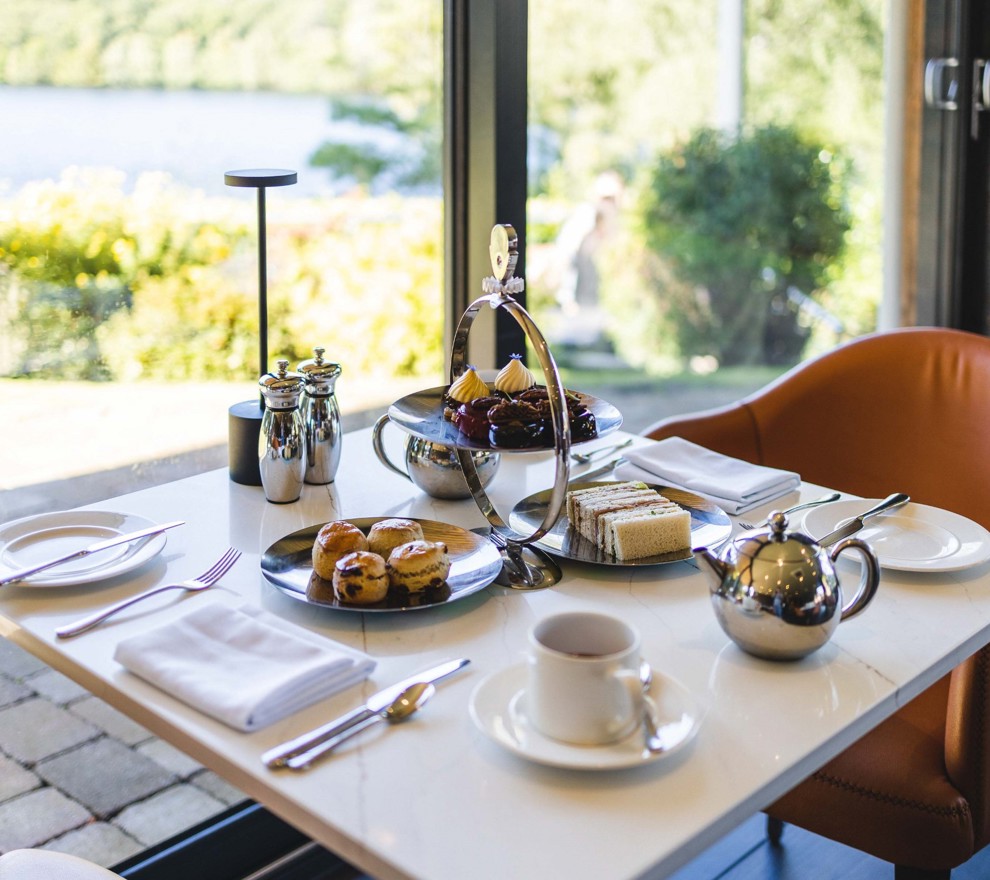 Fonab Castle | Scones, tea, cakes, sandwiches and tea served for afternoon tea at Pitlochry 5 star hotel ?? Fonab Castle