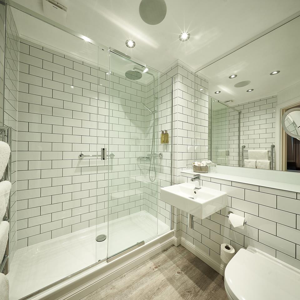 Loch Fyne White Tiled Bathroom Interior
