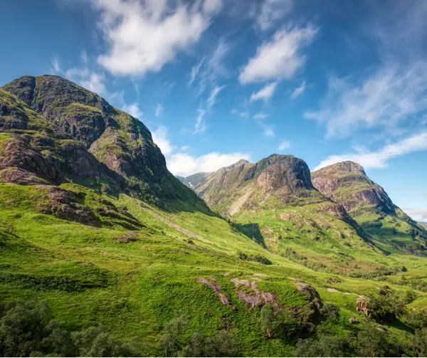 Crerar Group | A stunning photo of the Three Sisters in Glencoe during a sunny summer day.  ?? Crerar Group