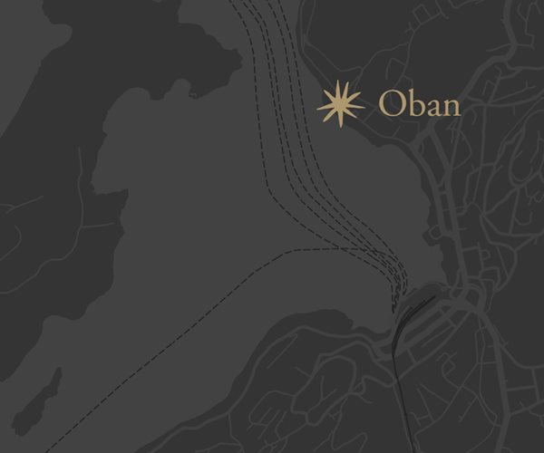 Oban on map