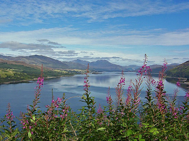 The Loch Carron viewpoint off of the A890 just north of Stromeferry
