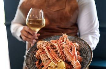 Langoustines & Wine at the Cladach Mor Bistro