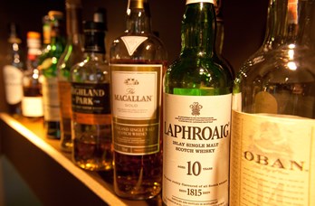 Whiskey Selection at The Glencoe Inn