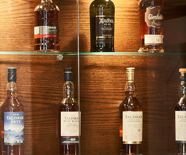 Whiskey Selection at Oban Bay Hotel