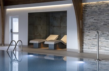 Scotland Hotel Spa Swimming Pool and Pool-side Spa Loungers